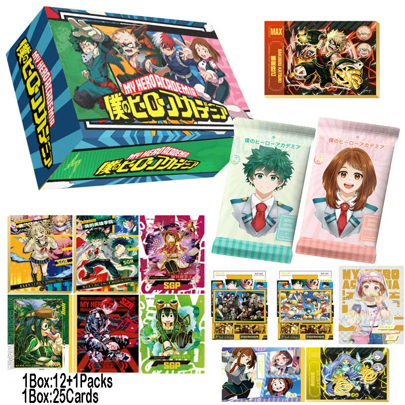 

2024 Newest Card Joy My Hero Academia Collection Card MHA Midoriya Izuku Ochaco Uraraka Booster Box TCG Hobby Gift