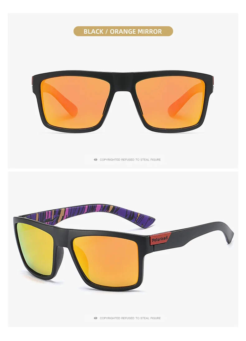 Marke polarisierte Angeln Laufen Männer Sonnenbrille UV400 HD Vision Radfahren wind dichte Mode Brille Tac Linse Vintage-Stil UV400 – Detail 4