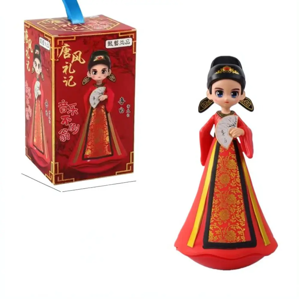 Chinese Style Wobble Toy Figure Decorative Desktop Craft Unique Home Ornament Traditional Culture Inspired Collection Gift