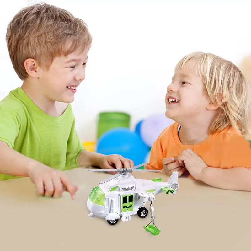 Helicopter Toy With Lights And Sound Simulation Helicopter Model Toy Multi-Functional Vehicles Toys For Home Kindergarten School