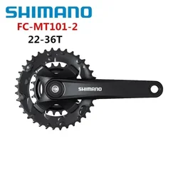 Shimano ALIVIO FC-MT101 Mountain Bike Bicycle Crankset 3×9 Speed 170mm 40T 36T With Shimano Square Hole 122.5 Bottom Bracket