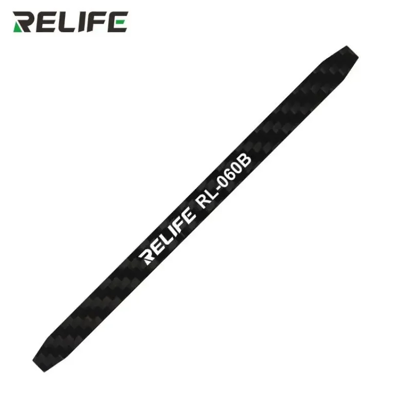 RELIFE RL-060B Carbon Fiber Non Magnetic Dismantling Crowbar for Mobile Phone Screen Back Cover Glass Disassembly Tool