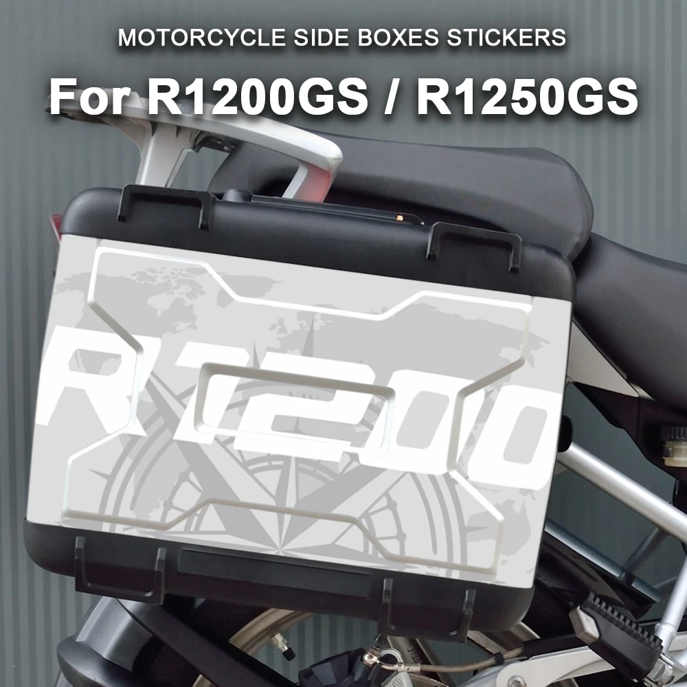 Motorcycle Side Boxes Sticker Accessories For BMW Vario Case R1200GS R 1200 GS R1250GS R1250 GS 2004-2024 Waterproof Trunk Decal