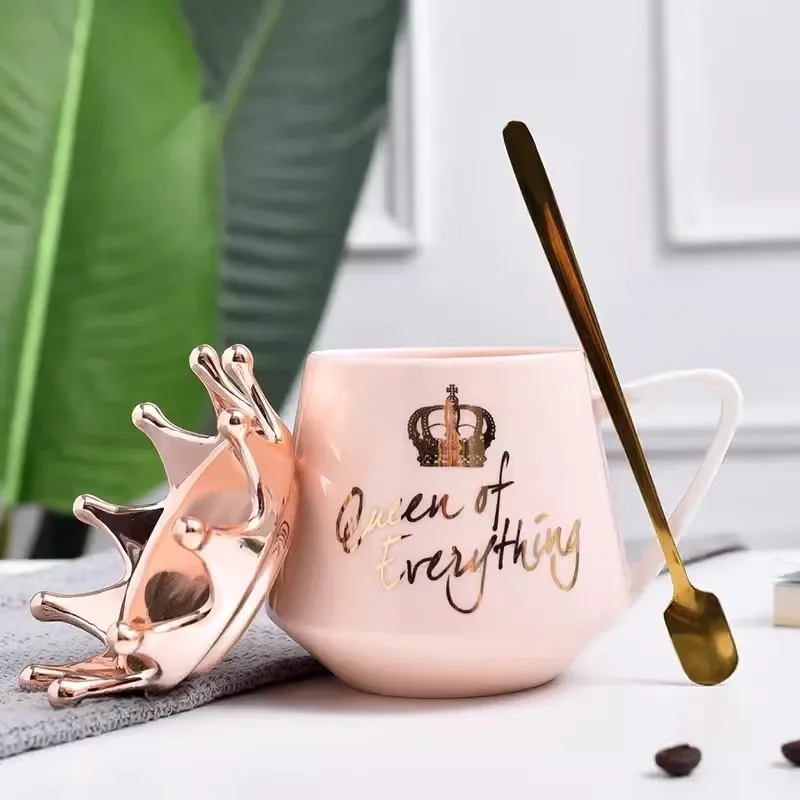 Crown Theme Milk / Coffee Mugs Cartoon MultiColor Mugs tea Cup Kitchen Tool Gift