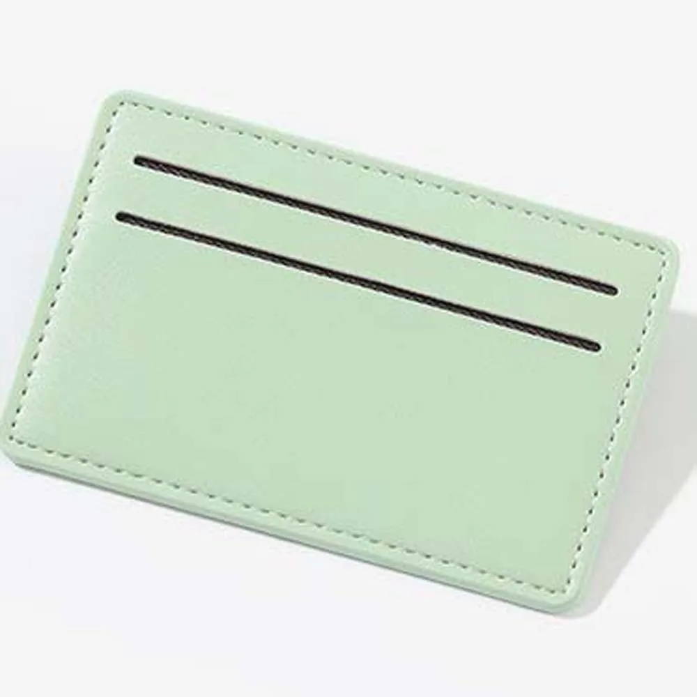 Portable Women Folding Wallet Multiple Card PVC Solid Color Card Bag Korean Style Classic Lady Short PU Purse Work