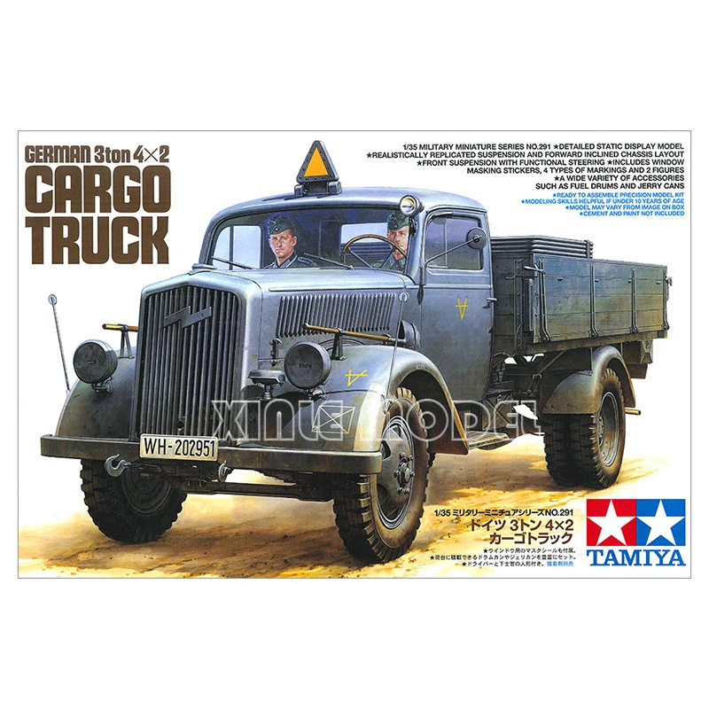 

Модель TAMIYA 1/35, комплект сборки модели 35291, немецкий Opel Blitz 3 тонны 4x2, грузовой грузовик для военной игрушки, коллекция хобби