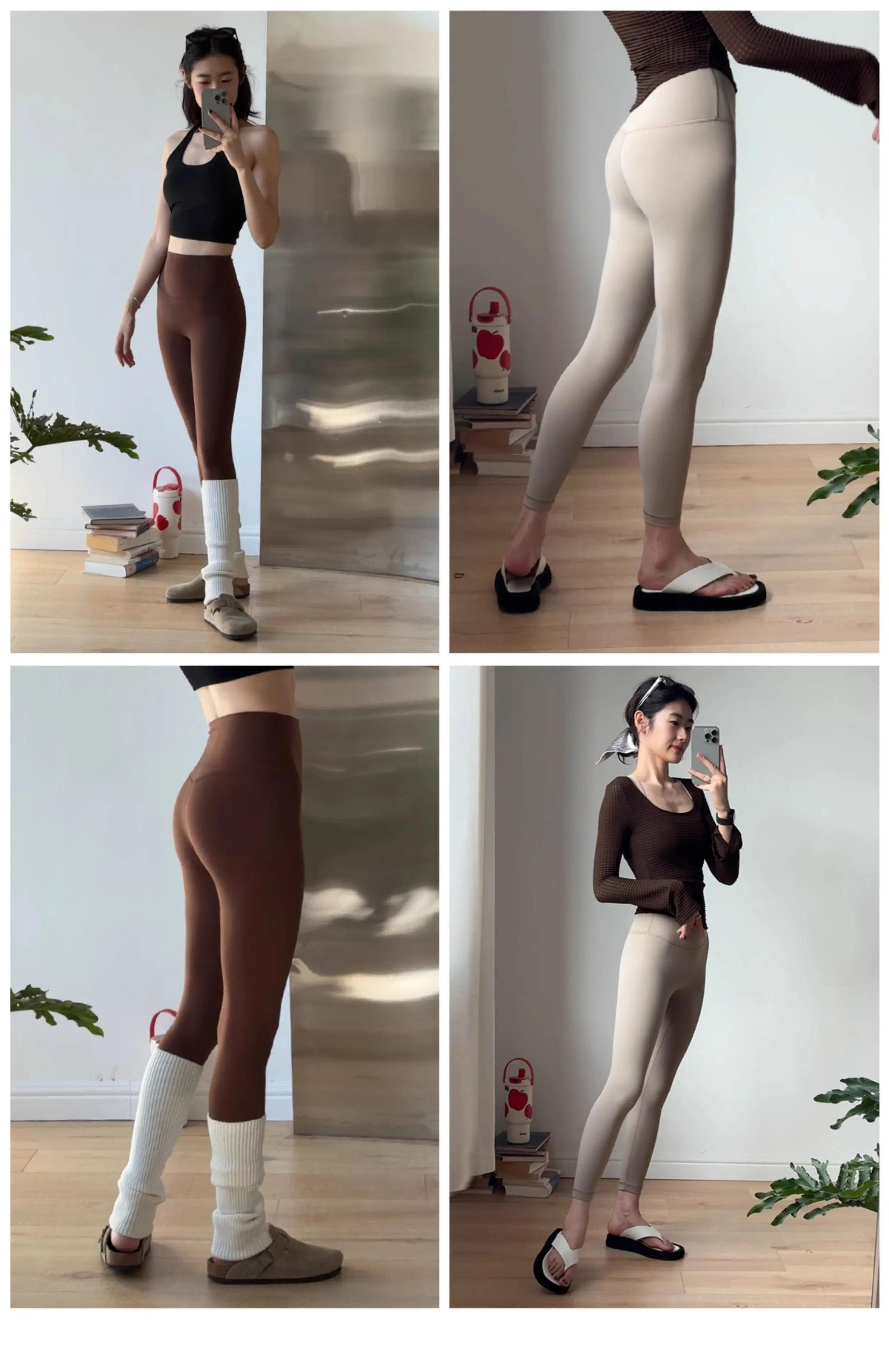 Sommer-Yogahose für Damen, hohe Taille, elastisch, formgebend, keine unangenehmen Linien, atmungsaktiv, für Laufen, Fitness, Training, Yoga, Sport. – Detail 1