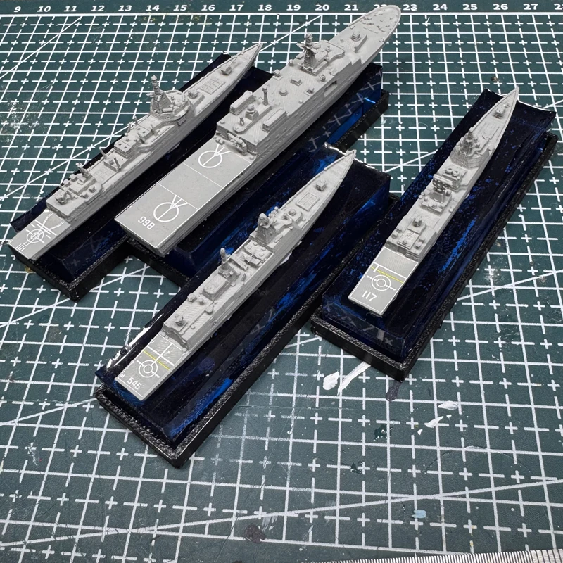 3D Printing Epoxy Resin - 1 Buah Model Kapal Perang Cetak