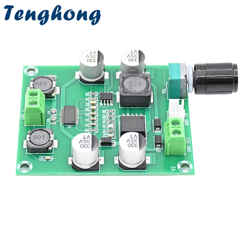 

Цифровая плата усилителя мощности Tenghong, 1 шт., 20 Вт + 20 Вт, модуль аудиоусилителя, DIY стереоусилитель звука для колонок, DC12V-24V