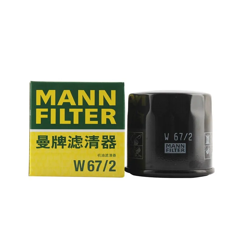 MANN FILTER W67/2 Oil Filter Fits DFAC WULING OPEL Agila BYD F0 CHANGAN CX30 93193705 372-1012010 16510-60B11 238380 4708878