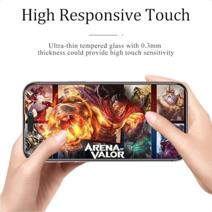 KAREEN 2 Pack Privacy Screen Protector for iPhone 16 Plus 6.7Inch Anti Spy Private Tempered Glass Film Easy to Install Anti Scr