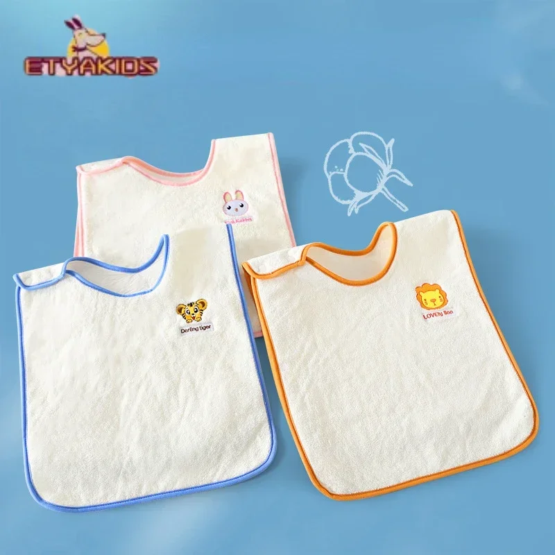 Cartoon Newborn Baby Bibs Prevent Dirt and Moisture Multifunctional Children's Saliva Mouthwash Face Washing Hand Wiping Towel