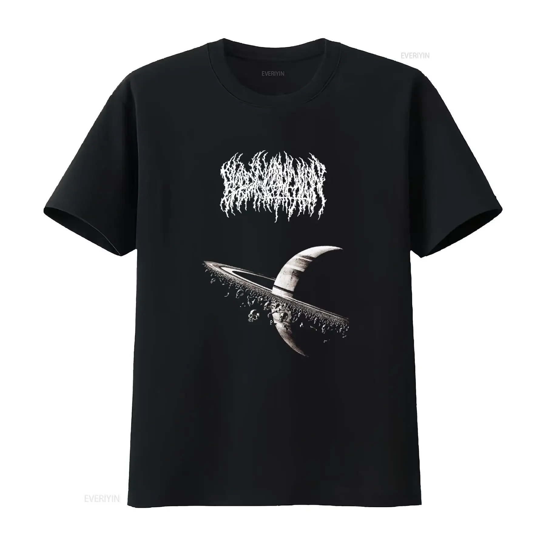 NWT Blood Incantation American Psychedelic Rock Band Art Logo Skull Planet Print T Shirt Size S 4XL vintage Washed homme Unisex