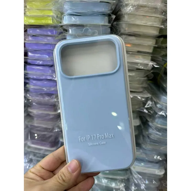 Handyhülle aus flüssigem Silikon mit angenehmer Haptik für iPhone 18 Pro Max 18 17 Pro Air Macaron, einfarbig, Bonbonfarben, mit Verpackungsbox – Detail 6