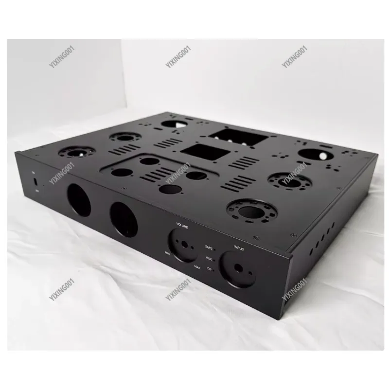 Hi-Fi Audio DIY Custom All-Aluminum Push-Pull Chassis Power Preamp Box Alloy Custom Enclosure for High-Fidelity Sound Equipment