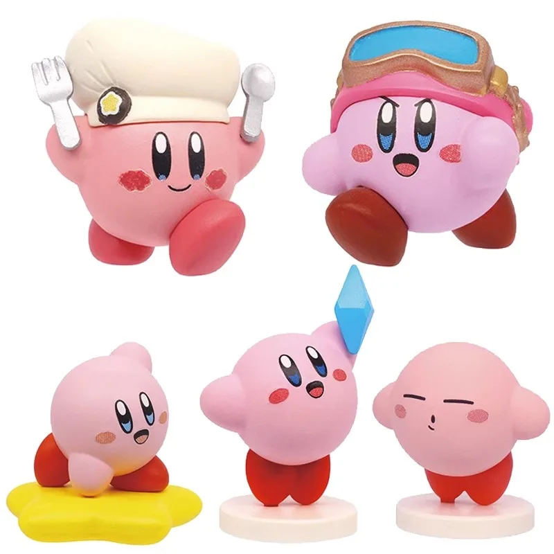 Goods in Stock Original TAKARA TOMY Hoshi No Kirby Pink Demon Form Collection Q Version Model Collectible Toys Birthday Gift