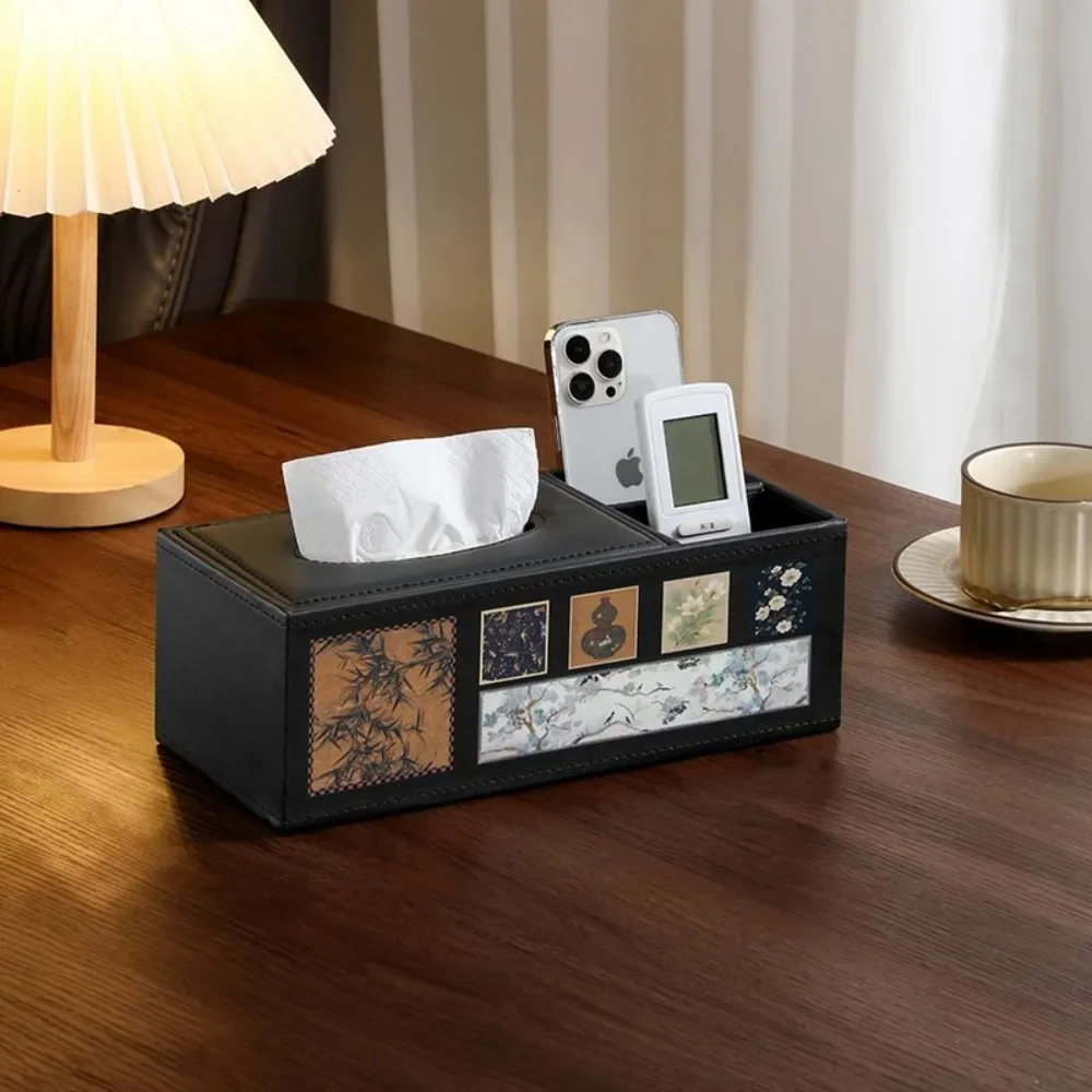 Tissue Box Vintage Waterproof and Oil Proof Napkin Holder Creative Design Rectangular Tissue Case Kitchens Accessories