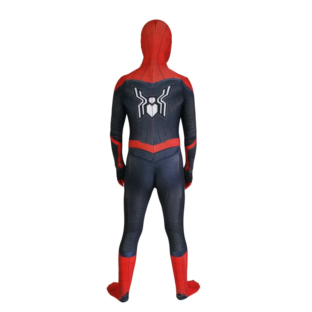 Disfraz de Cosplay de Spiderman lejos de casa para adultos y niños, mono Zentai de superhéroe para Halloween, mono de fiesta para hombres