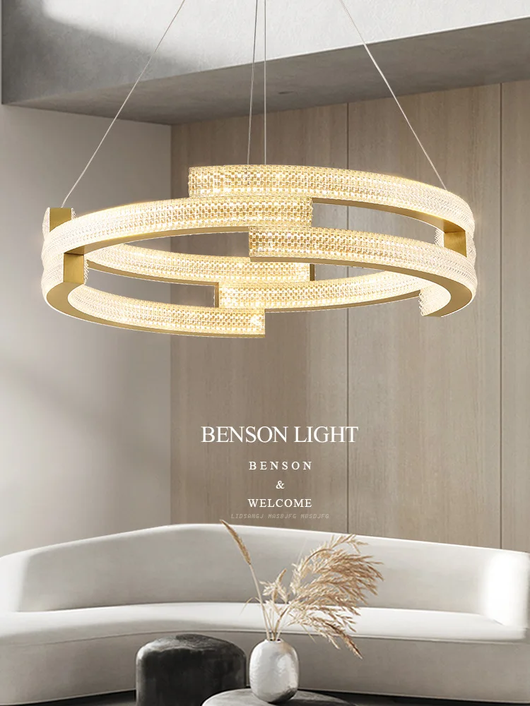 Gold Luxury dressing Room led pendant light wedding deco led Lamparas De Techo  Restaurant Bedroom Round  led Ring home Lighting