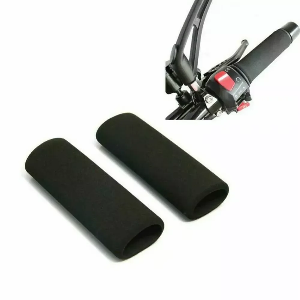 2PCS Motorcycle Handlebar Cover Slip-On Anti Vibration Comfort Handlebar Grip Sleeve Foam Anti-Slip Moto Handle Levers Grips
