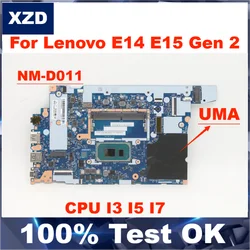 NM-D011 Mainboard For Lenovo ThinkPad E14 E15 Gen 2 Laptop Motherboard .with i3-1115g4 i5-1135g7 i7-1165g7 CPU UMA