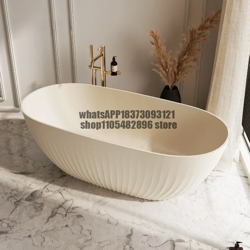 PMMA Artificial Stone Double Household Bathtub Yamagawa Irregular Homestay Art Bath Freestanding