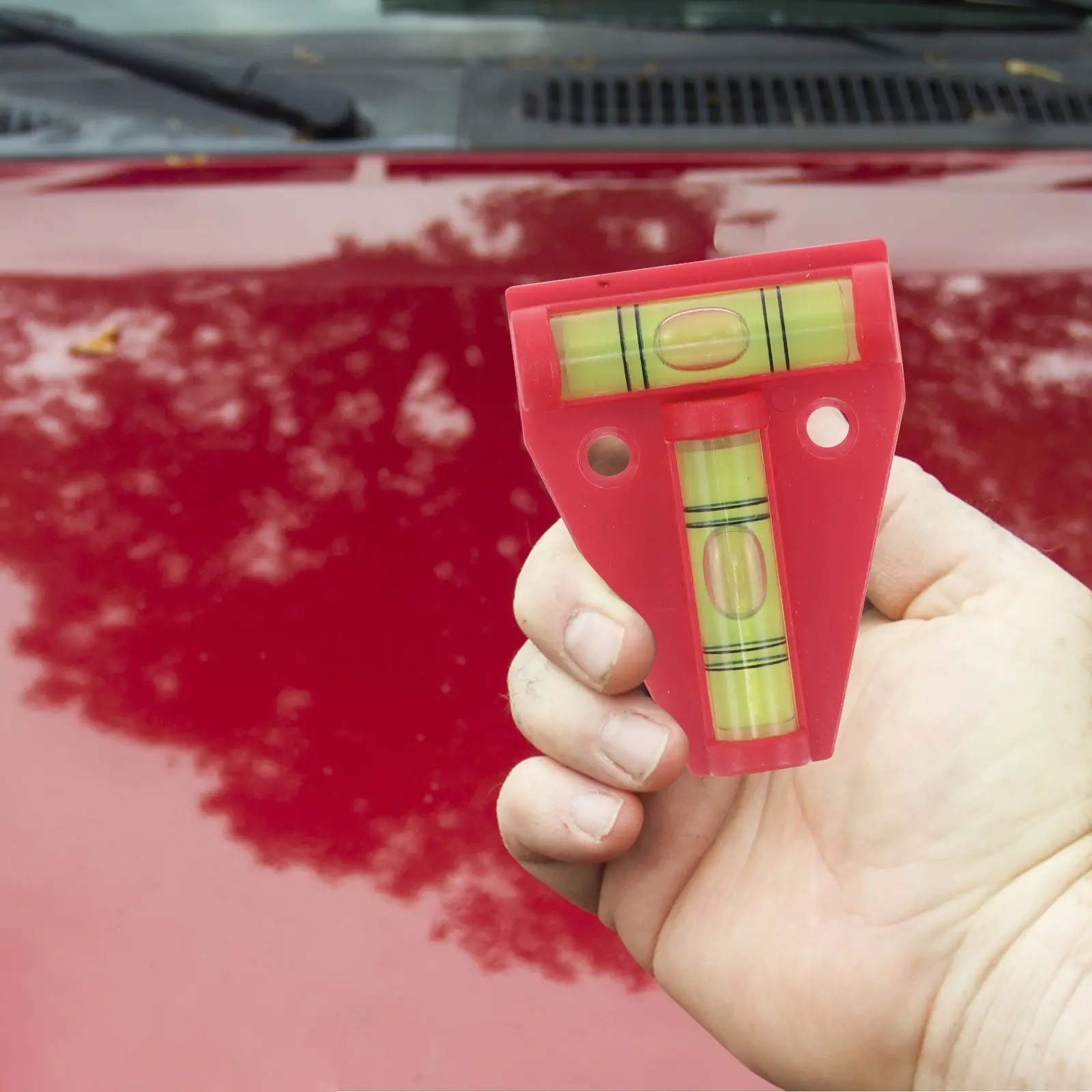 T على شكل سيارة صغيرة مستوى البلاستيك فقاعة Rv أداة تسوية صغيرة الحجم متعددة الوظائف السفر مقطورة تخييم الملحقات قياس