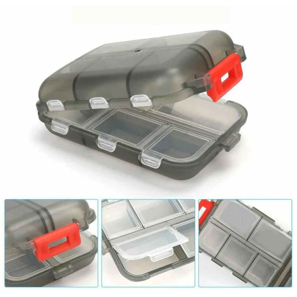 INSMART 10 Grids Pills Box 7 Days Pillboxes Weekly Travel Portable Pillbox Capsules Organizer Pill Divider Pocket Medicine Case