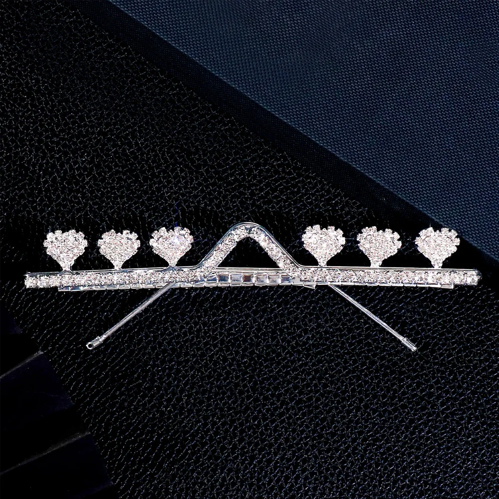 Fashion Design Rhinestone Heart Glasses Frame No Lens Decoration Rave Accessories Crystal Face Jewelry Eye Wear for Women Gift