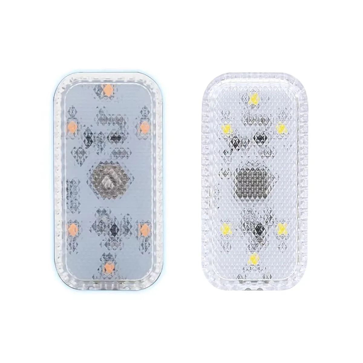 LED Touch Light Mini Wireless Car Interior Lighting Auto Roof Ceiling Reading Lamp for Door Foot Trunk Storage Box USB Charging