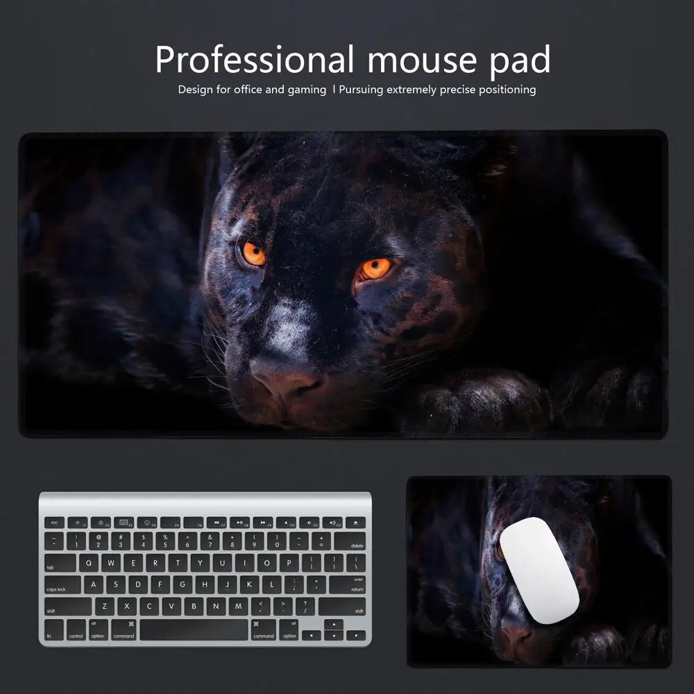 HYBXAXC Minimalist Jaguar Texture XXL Mouse Pad Smooth Rubber Bottom Non Slip Waterproof Desk Mat Portable Gaming Laptop