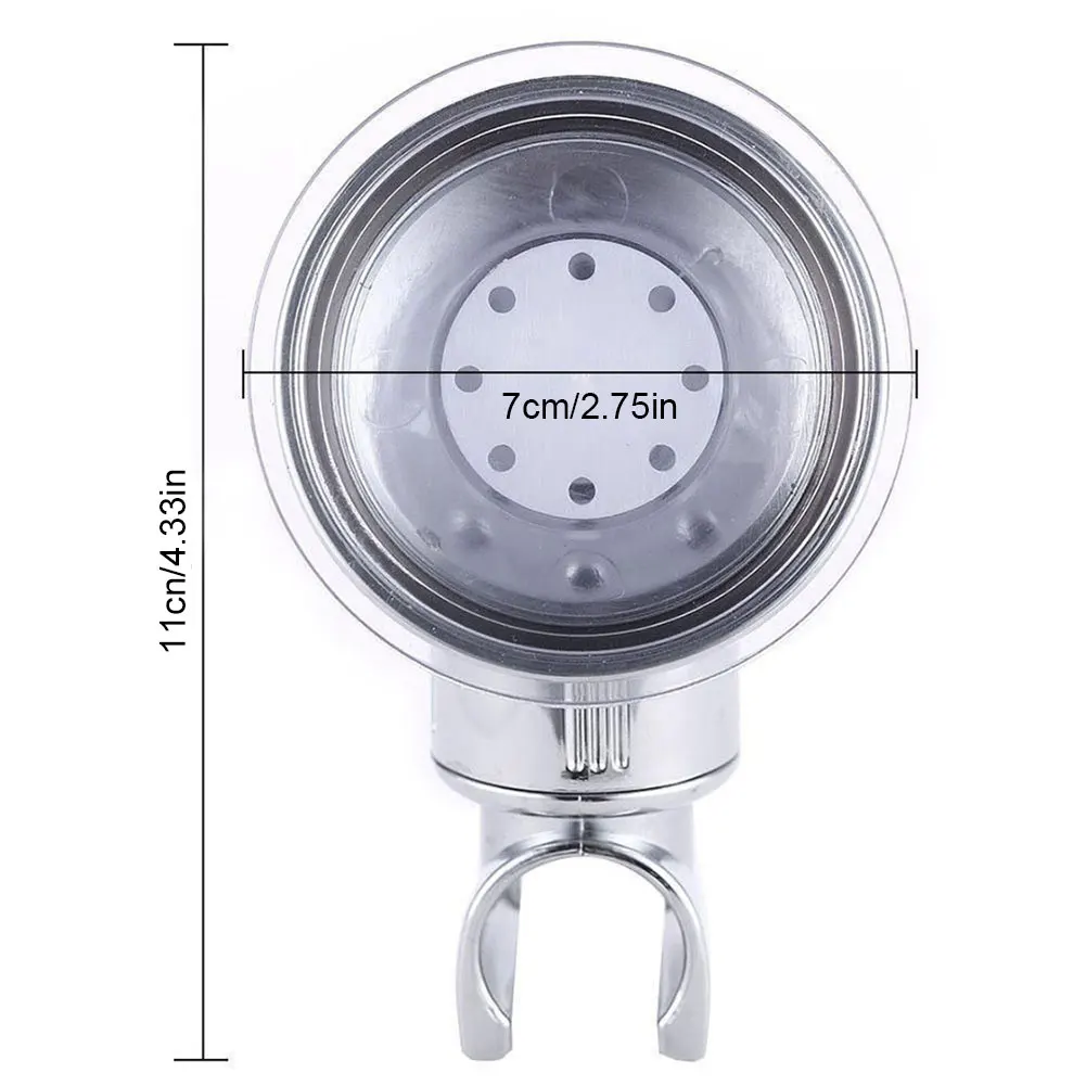 

Adjustable Suction Cup Handheld Shower Head Bracket Wall Mount Shower Wand Holder Showerhead Holder for Handheld Shower Head