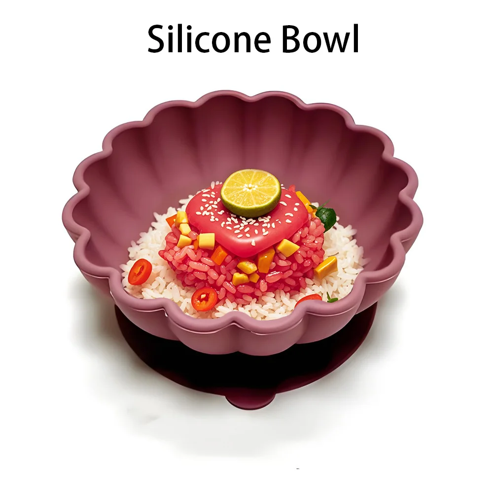 

Силиконовая миска на присоске, обучающая миска для младенцев и миска для детских добавок, посуда для кормления