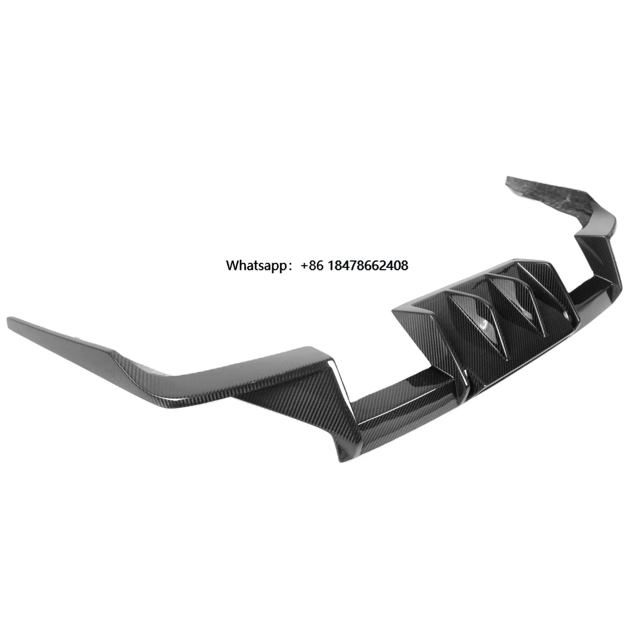 

New Real Dry Carbon Fiber Rear Diffuser Lip Spoiler for M2 G87 2023+ R44 Style Car Bumper Guard