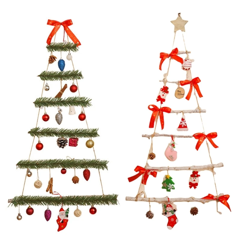 Stylish Holiday Decoration DIY Wall Mounted Christmas Tree Creative New Year Decoration