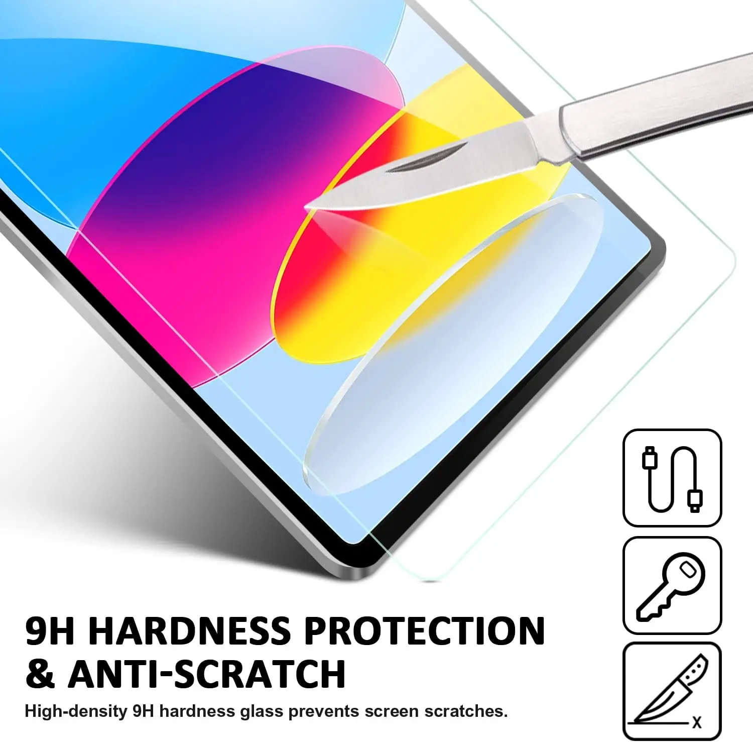2pcs 9H Tempered Glass For iPad 10 2022 10.9'' 10th Gen Clear Screen Protector For iPad A2777 A2757 Anti Scratch Protective Film