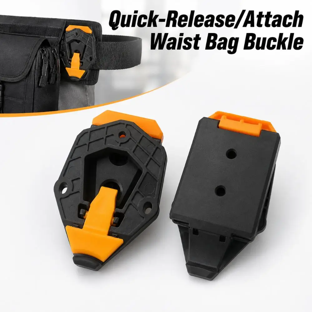 Quick-Release/Attach Waist Bag Buckle Sturdy ABS Universal Tool Bag Belt Clip Buckle DIY Tool Bag Fixing Clip All Tool Waist Bag