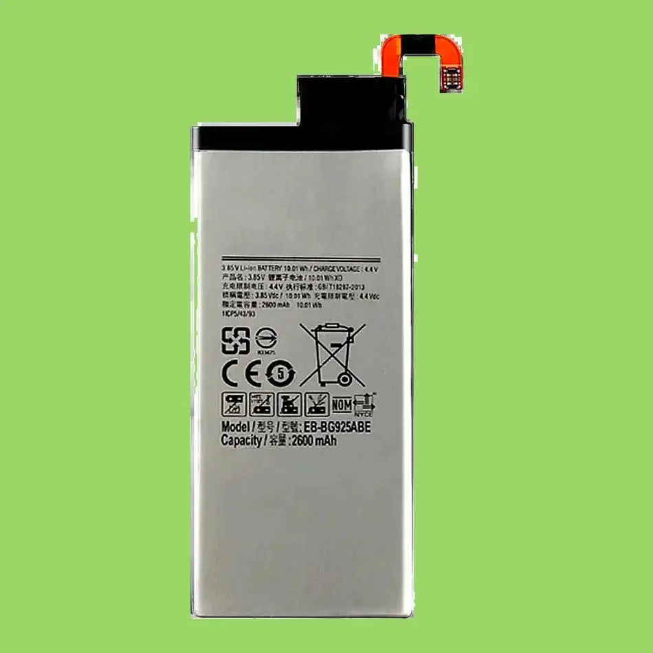 

Mobile Phone Battery EB-BG925ABE EB-BG925ABA 2600Mah For Samsung Galaxy S6 Edge G925 G925S G925K G9200