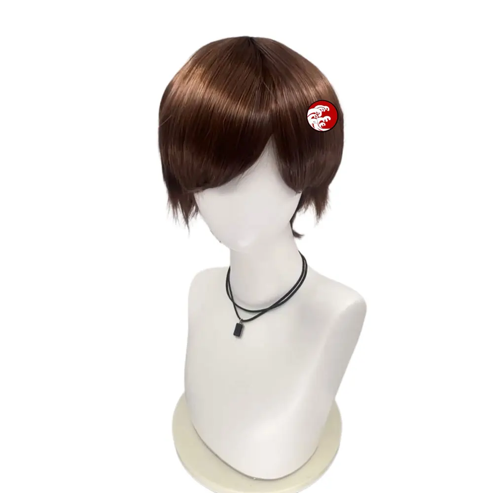 Juego Limbus Company Outis Cosplay peluca mujer marrón pelo corto Anime fiesta de Halloween carnaval accesorios de juego de rol pelucas sintéticas