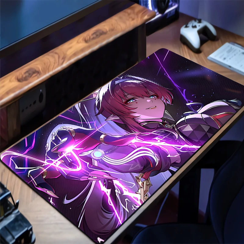 Mauspads Schreibtischunterlage W-wuthering Waves Yinlin Gaming Mousepad Bürotisch Dekor Tastatur Langes Pad Cartoon Computer Gamer Matten