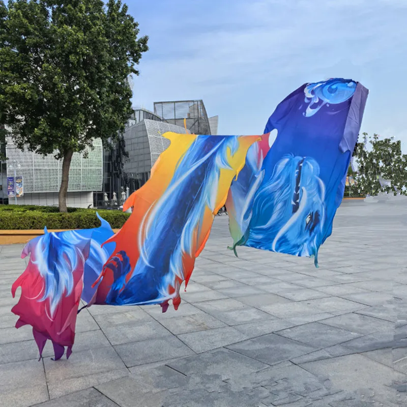 

8 meters Multi Color Chinese Fly Dragon Tail Ribbon Accessories Washable Silk Ribbon (Not Include Dragon Head Rope)