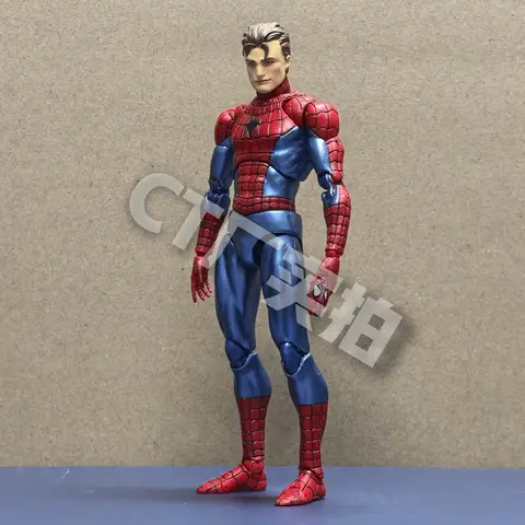 Ct Toys Spider-Man Mafex 075 Figure The Anazing Spiderman Comic Ver Mafex 185 Action Figure Figurine Model Toys Gift