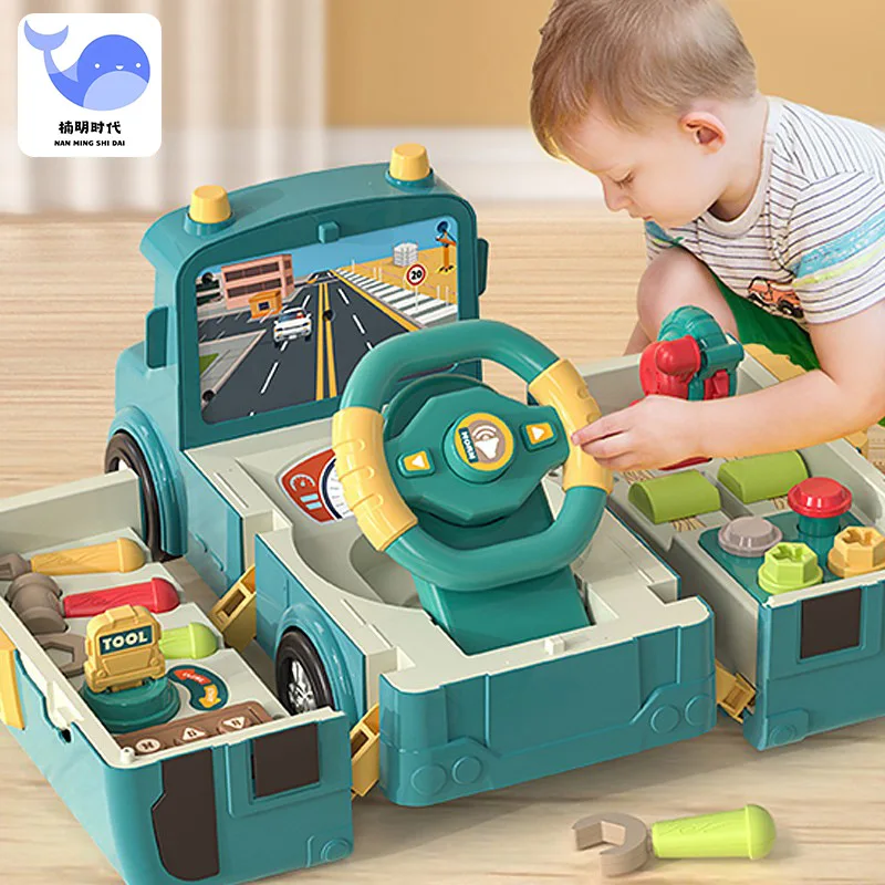 Children's Multi-functional Deformation Toy Baby Educational Toy Car Assembly Inertia