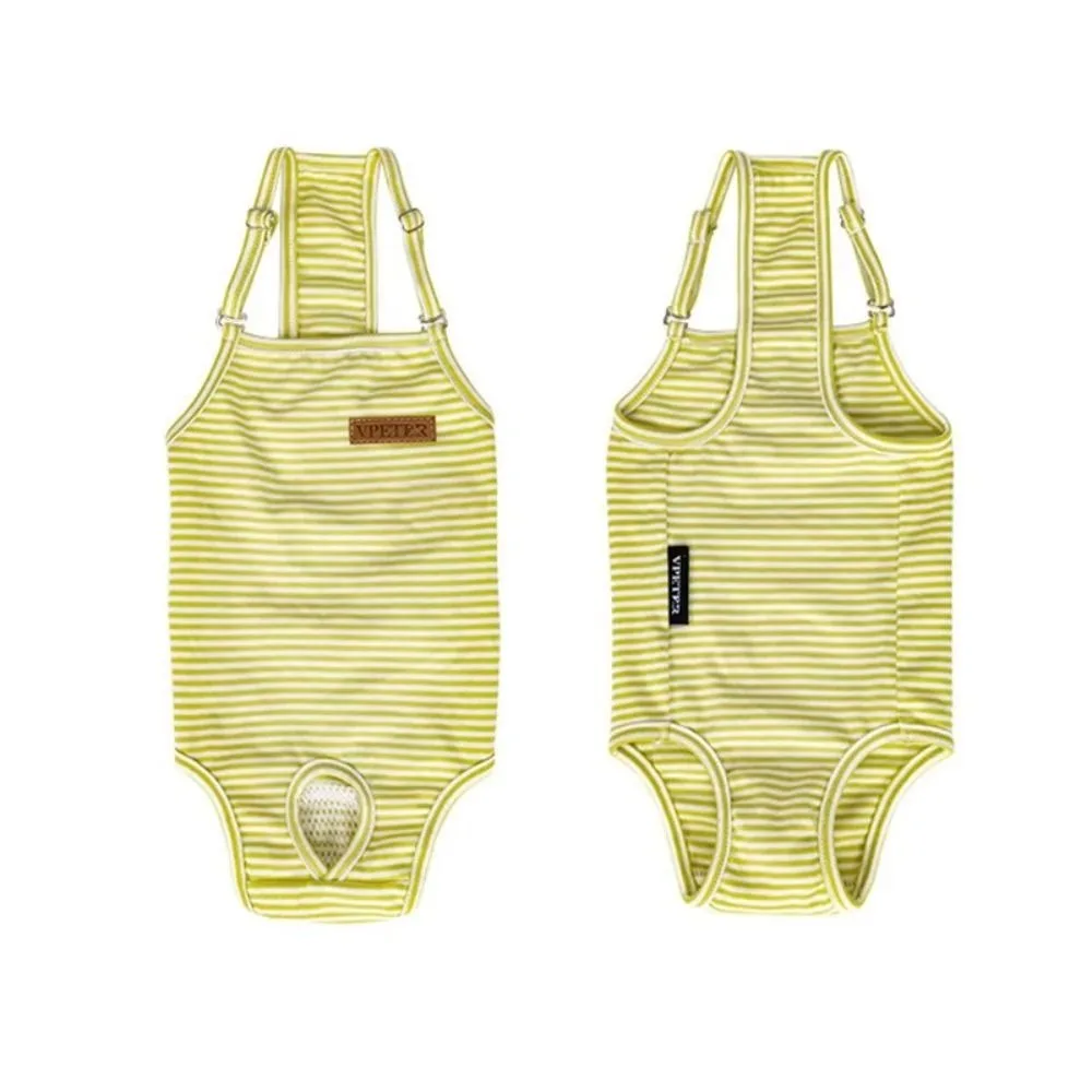 

Pet Jumpsuit Female Dog Physiological Pants Stripped Underwear Dog Sanitary Panties Belly Wrap Washable Cat Dog Shorts Diapers