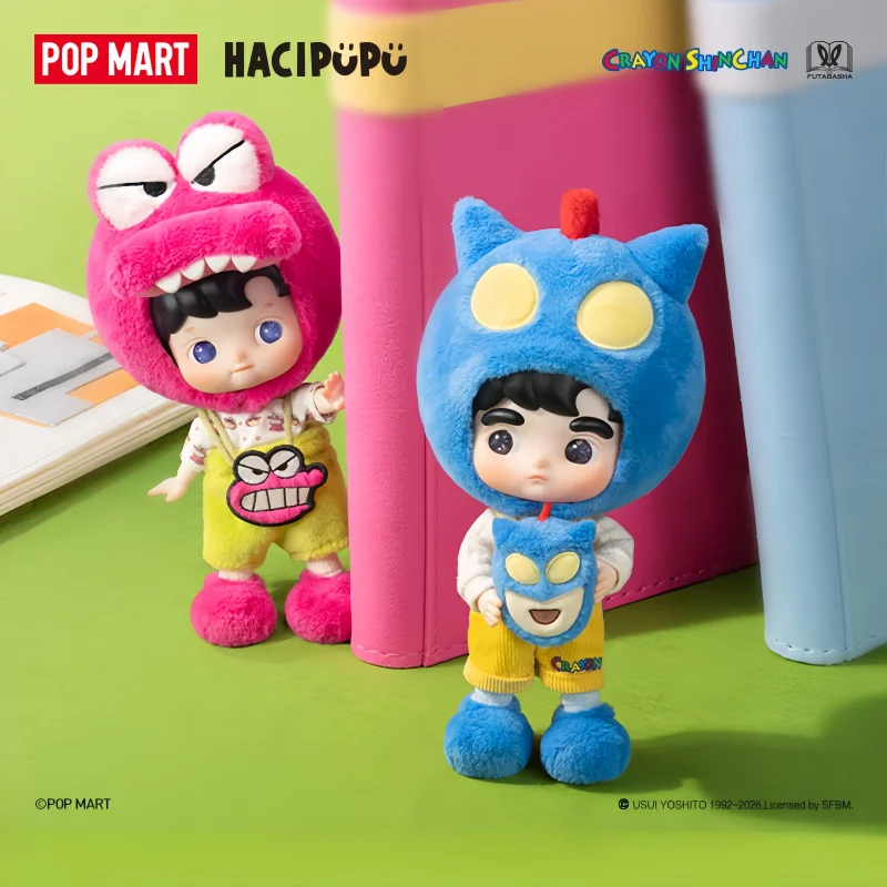 New Genuine POP MART HACIPUPU × Crayon‑Shin‑Chan Series 1/8 Scale Action Figure Blind Box Collectible Toys Surprise Trendy Gifts
