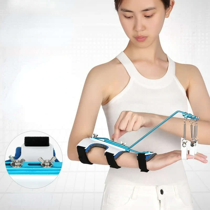 

Finger Rehabilitation Trainer Hemiplegic Stroke Five-finger Joint Flexible Bending Exercise Finger Board Orthosis Health Care