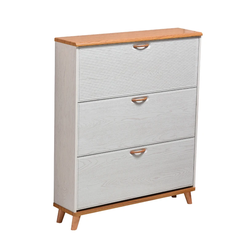 

Nordic ultra-thin tipping bucket shoe cabinet simple modern entrance 17cm household foyer cabinet door locker Apartment furnitur