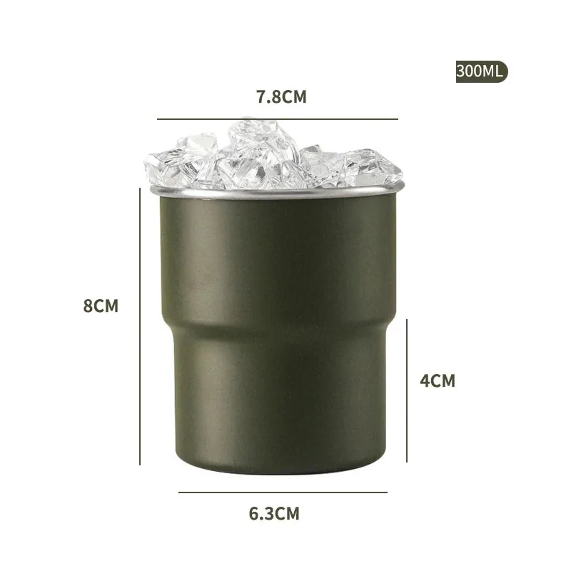 National Emblem of Saudi Arabia Logo New Stainless Steel Cup Beer Mug with Lid Wood 300ml Outdoor Camping Coffee Mug Gift Cups
