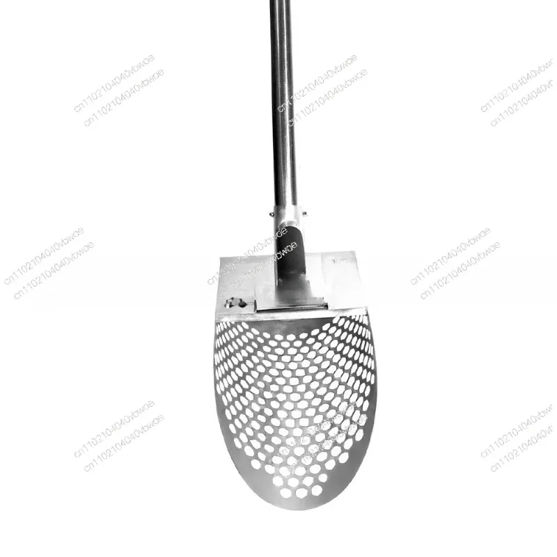 Long Handle Stainless Steel Metal Detection Sand Shovel Rake Removable Sand Screen