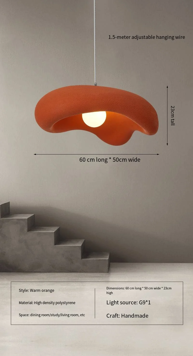 Nordic Cream Style Restaurant Kroonluchter Eenvoudige slaapkamer Woonkamer Eettafel Lamp Wabi-sabi Stijl Hanglamparmaturen